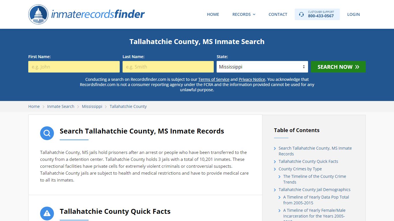 Tallahatchie County, MS Inmate Lookup & Jail Records Online