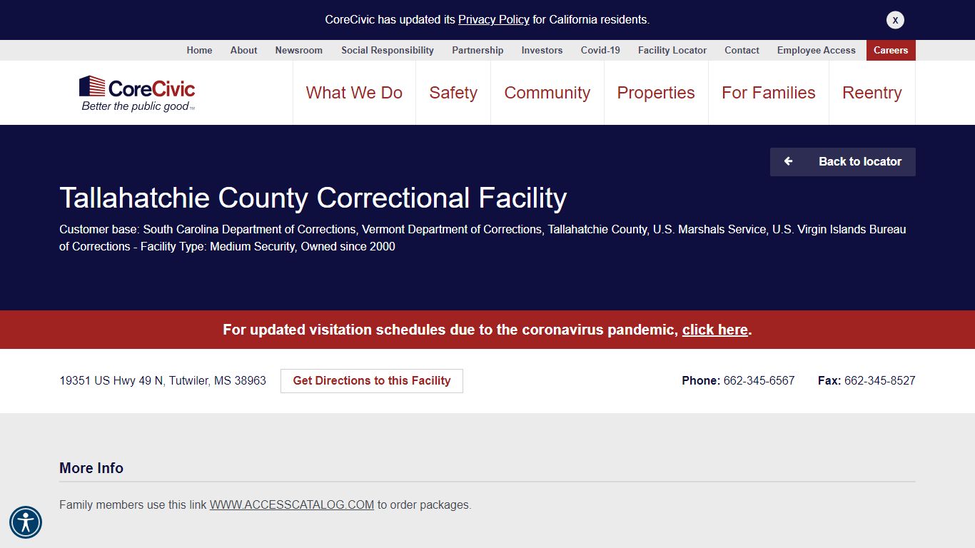 Tallahatchie County Correctional Facility - CoreCivic